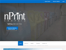 Tablet Screenshot of nprintgraphix.com
